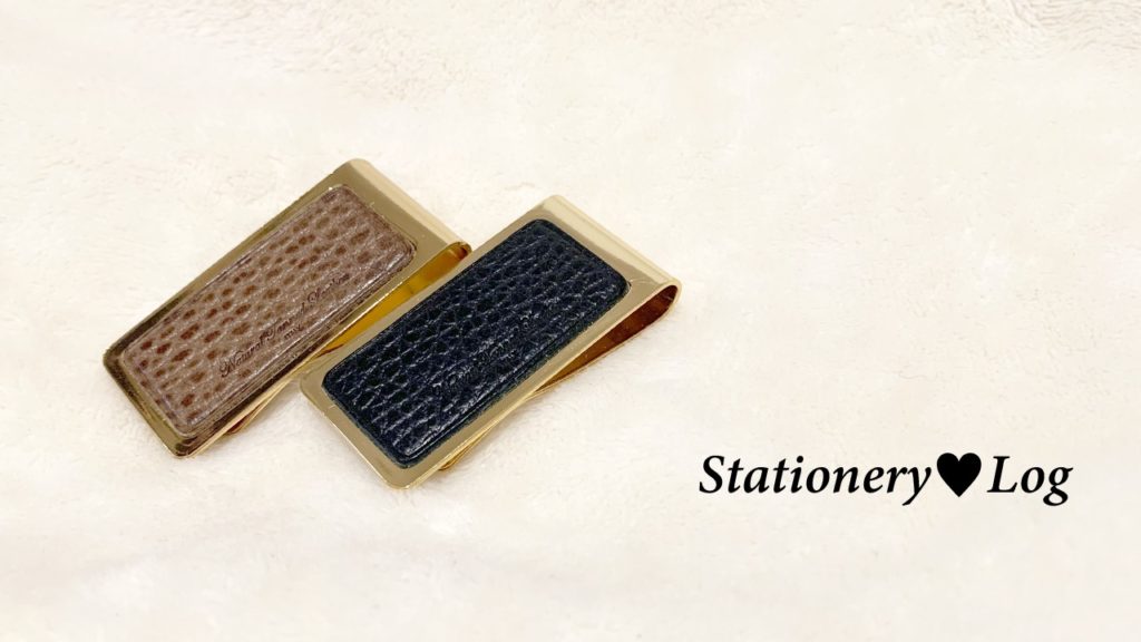 スリップオン(SLIP-ON)のビルクリップ（青・茶）