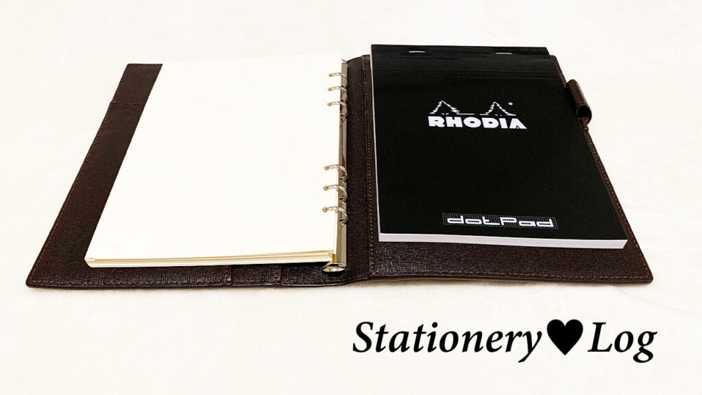 サフィアーノレザー（A5）×ロディアのドットパッド