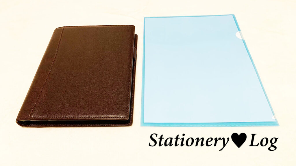 ノート・メモ帳・裏紙（カバーと青ホルダー）